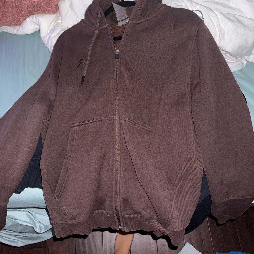 Oner active  Brown Zip-Up Hoodie